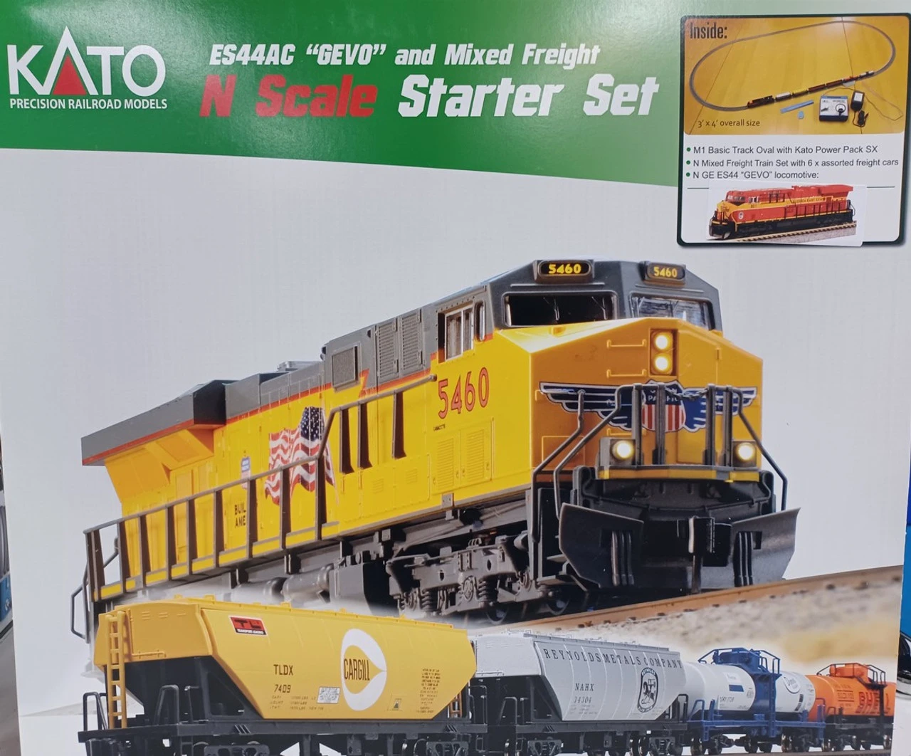 Kato 106-0026 - ESS44AC Starter Set Florida East Coast (FEC) - N Scale 1 Kato 106-0026 - ESS44AC Starter Set Florida East Coast (FEC) - N Scale