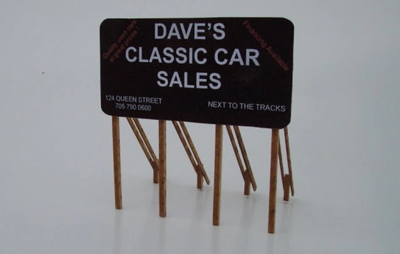 Osborn Models 1024 - Standard Billboard - HO Scale 1 Osborn Models 1024 - Standard Billboard - HO Scale