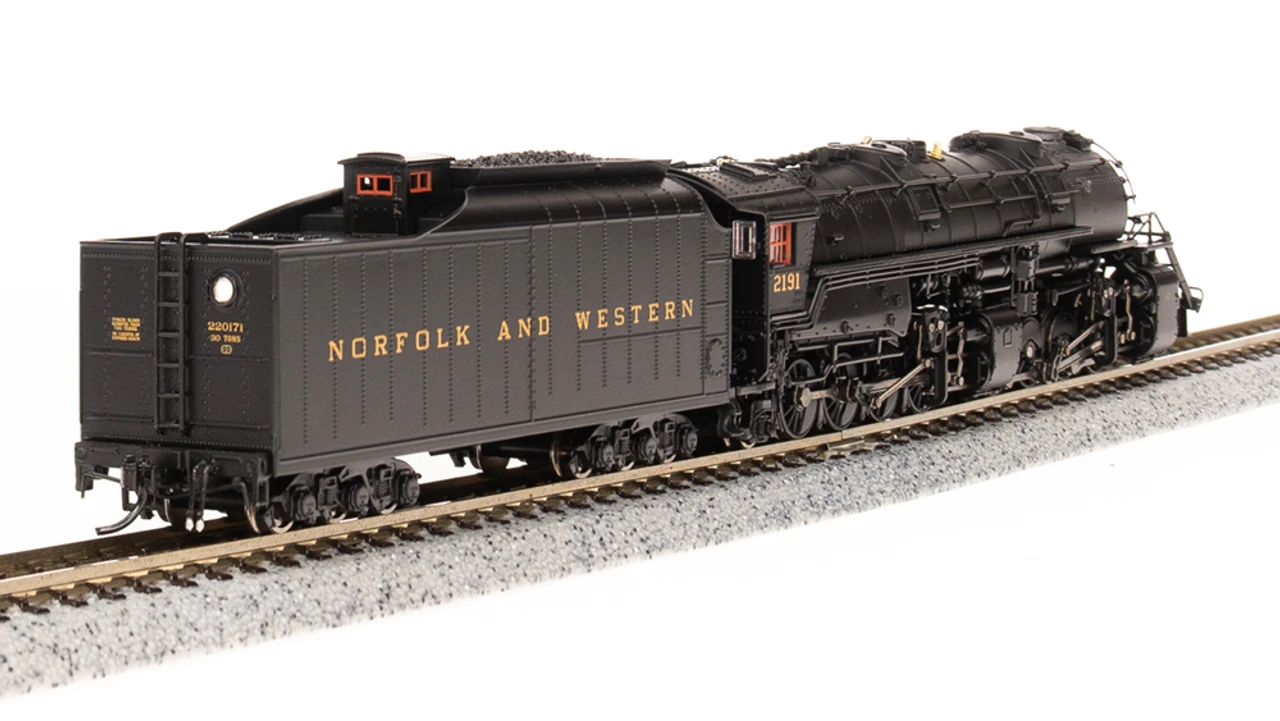 Broadway Limited 7223 - Y6B 2-8-8-2, 22I Tender W/ Paragon4 Sound/DC/DCC Norfolk & Western (NW) 2199 - N Scale 1 Broadway Limited 7223 - Y6B 2-8-8-2, 22I Tender W/ Paragon4 Sound/DC/DCC Norfolk & Western (NW) 2199 - N Scale