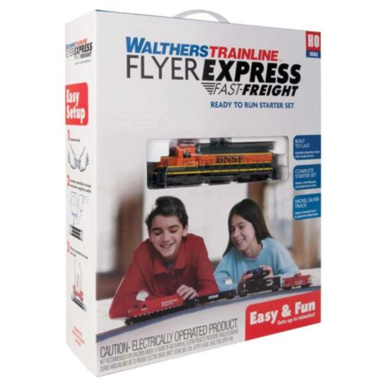 Walthers Trainline 1210 - Flyer Express Fast Freight Train Set - Standard DC - BNSF - HO Scale 1 Walthers Trainline 1210 - Flyer Express Fast Freight Train Set - Standard DC - BNSF - HO Scale