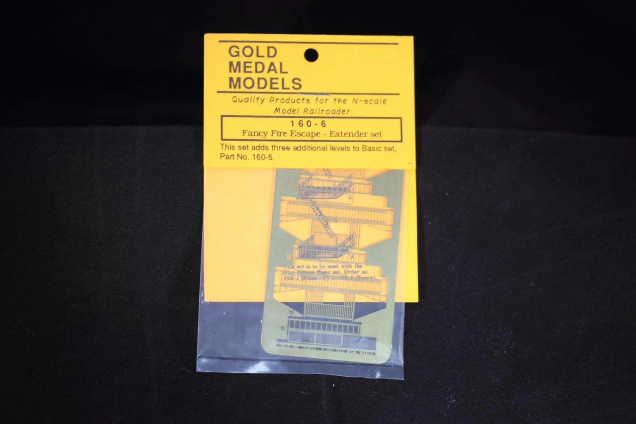 Gold Medal Models 160-6 - Fancy Fire Escape Extender - N Scale 1 Gold Medal Models 160-6 - Fancy Fire Escape Extender - N Scale