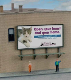 Walthers SceneMaster 949-9020 - Wall-Mounted Billboard 3-pack - N Scale Kit