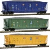 Atlas 20006706 - Coalveyor Bathtub Gondola - David Joseph Limited Edition 3-pack (Blue/White) David J Joseph Transportation (DJJX) 30990, 30917, 30979 - HO Scale