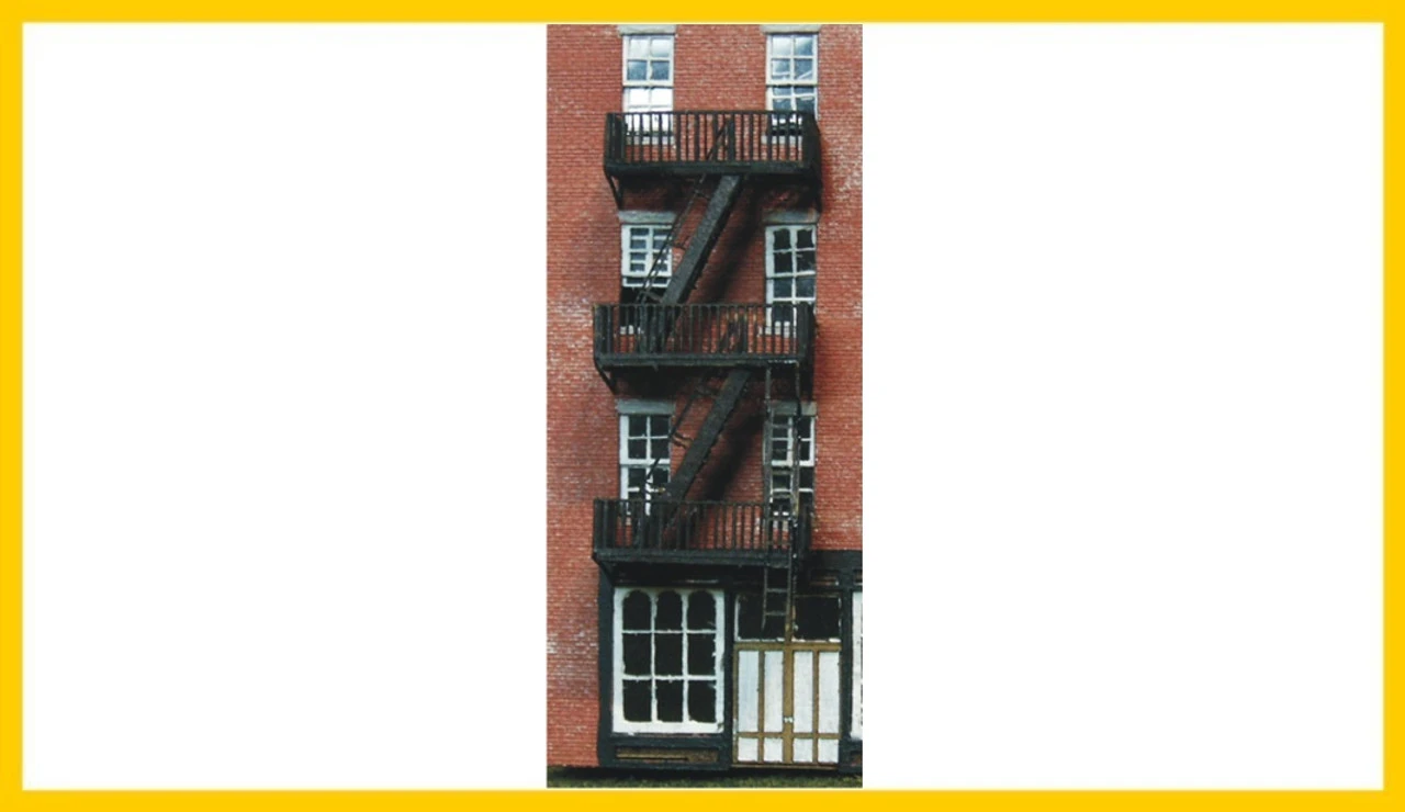 RslaserKits 3517 - Fire Escapes - N Scale Kit 1 RslaserKits 3517 - Fire Escapes - N Scale Kit