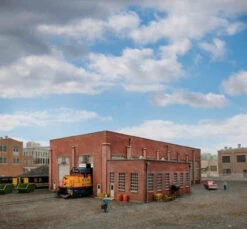 Walthers Cornerstone 933-2923 - 130' 2-Stall Diesel Engine House -- Kit - HO Scale Kit