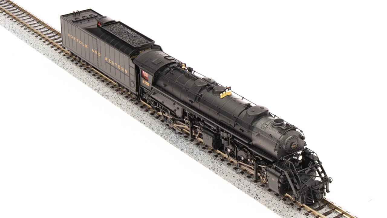 Broadway Limited 7224 - Y6B 2-8-8-2, 22I Tender W/ Paragon4 Sound/DC/DCC Norfolk & Western (NW) 2200 - N Scale 1 Broadway Limited 7224 - Y6B 2-8-8-2, 22I Tender W/ Paragon4 Sound/DC/DCC Norfolk & Western (NW) 2200 - N Scale