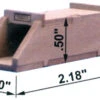 Blair Line 1808 - Concrete Box Culvert -- 2-3/16 X 1/2 X 1/2" 5.6 X 1.3 X 1.3cm - N Scale