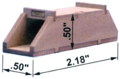 Blair Line 1808 - Concrete Box Culvert -- 2-3/16 X 1/2 X 1/2" 5.6 X 1.3 X 1.3cm - N Scale