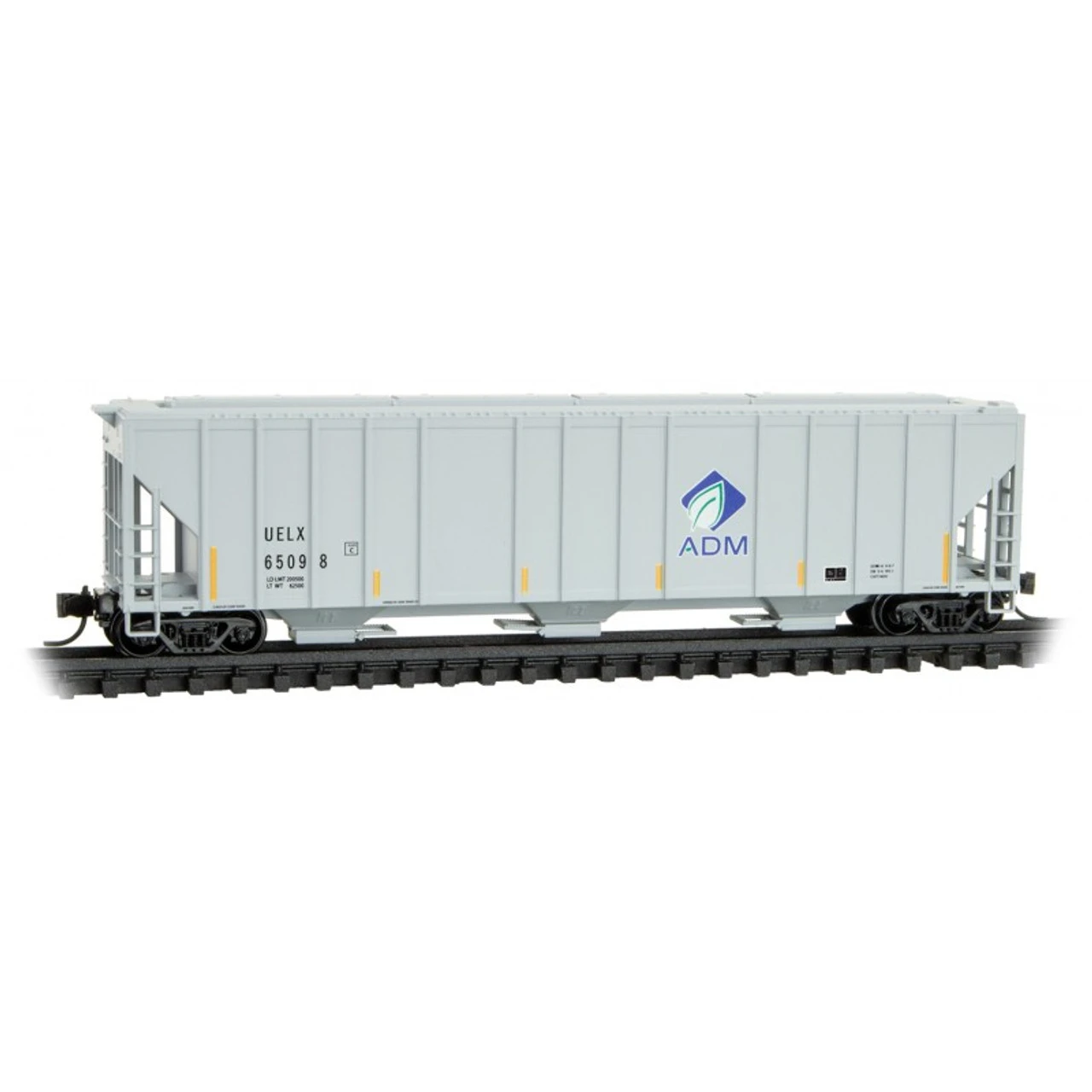 Micro-Trains Line 09900361 - 3-Bay Covered Hopper ADM (UELX) - N Scale 1 Micro-Trains Line 09900361 - 3-Bay Covered Hopper ADM (UELX) - N Scale