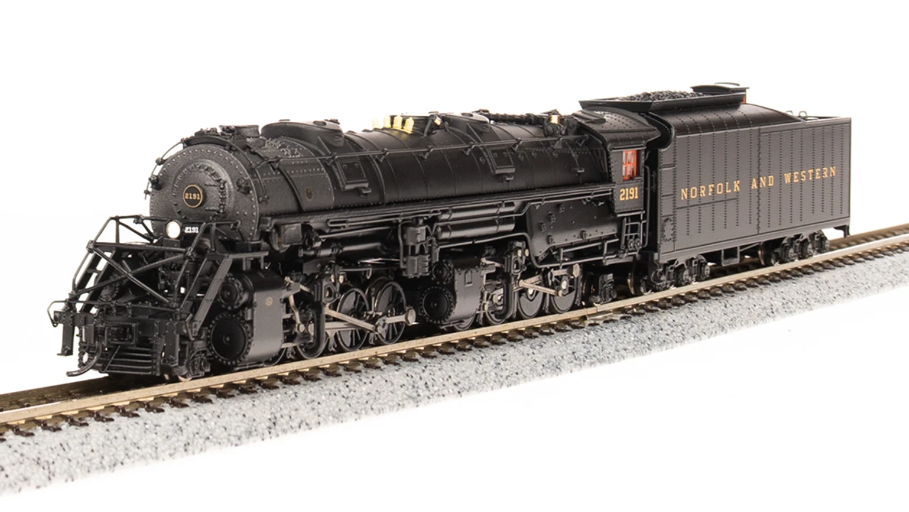 Broadway Limited 7220 - Y6B 2-8-8-2, 22I Tender W/ Paragon4 Sound/DC/DCC Norfolk & Western (NW) 2191 - N Scale 1 Broadway Limited 7220 - Y6B 2-8-8-2, 22I Tender W/ Paragon4 Sound/DC/DCC Norfolk & Western (NW) 2191 - N Scale