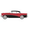 Oxford Diecast 87BC55006 - Buick Century 1955 Carisbad Black/Cherokee Red - HO Scale
