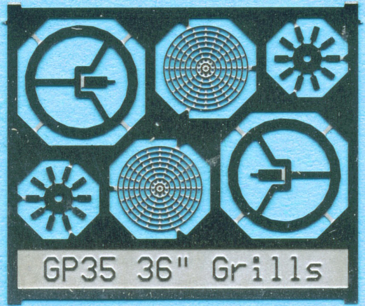 BLMA #88 - 36" Fan Grill W/o Center Plate - N Scale 1 BLMA #88 - 36" Fan Grill W/o Center Plate - N Scale