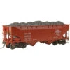 Kadee 7526 - 50 Ton AAR Standard, 2 Bay Offset Open Hopper Milwaukee Road (MILW) 96863 - HO Scale