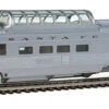 Walthers Mainline 910-30402 - 85' Budd Dome Coach Atchison, Topeka And Santa Fe (ATSF) No Number - HO Scale