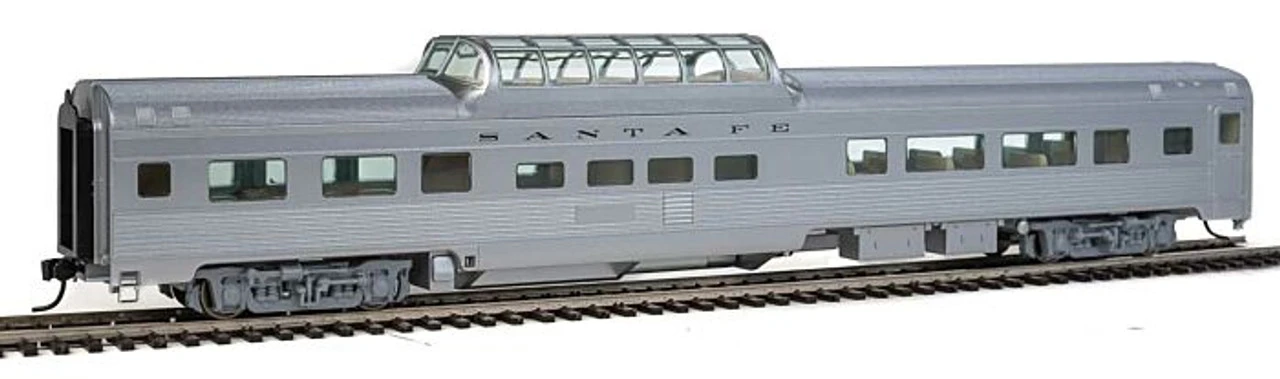 Walthers Mainline 910-30402 - 85' Budd Dome Coach Atchison, Topeka And Santa Fe (ATSF) No Number - HO Scale 1 Walthers Mainline 910-30402 - 85' Budd Dome Coach Atchison, Topeka And Santa Fe (ATSF) No Number - HO Scale