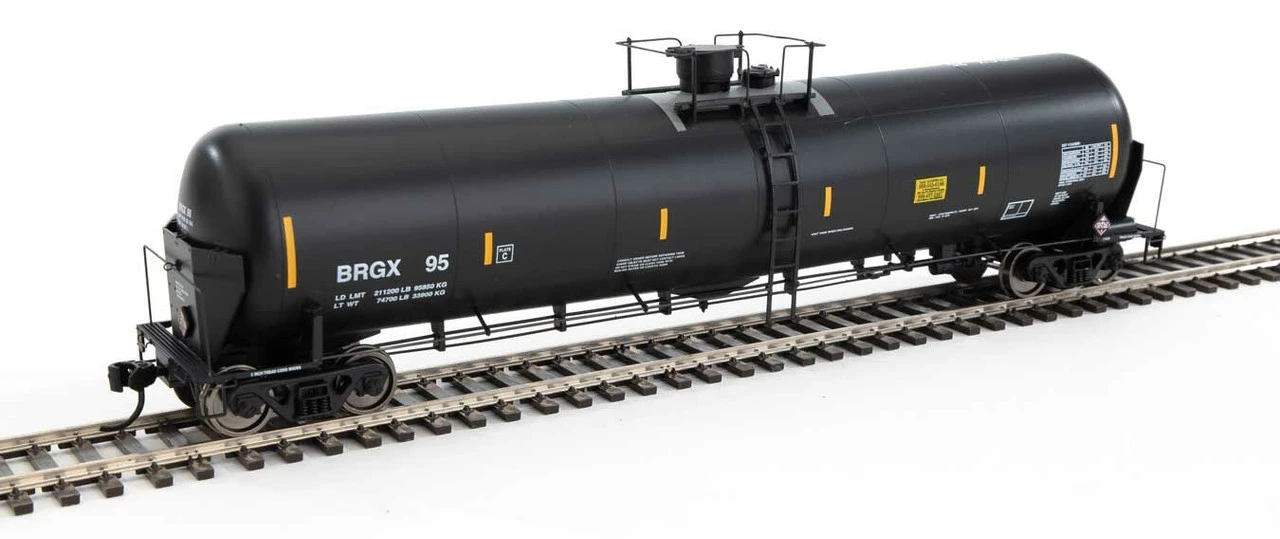 Walthers Proto 920-100731 - 55' Trinity Modified 30,145-Gallon Tank Car Bridger Rail Shipping BRGX 95 - HO Scale 1 Walthers Proto 920-100731 - 55' Trinity Modified 30,145-Gallon Tank Car Bridger Rail Shipping BRGX 95 - HO Scale