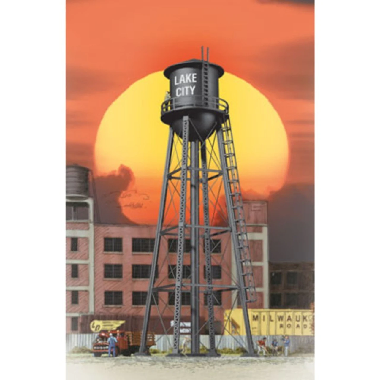Walthers Cornerstone 933-2825 - City Water Tower Blk - HO Scale 1 Walthers Cornerstone 933-2825 - City Water Tower Blk - HO Scale