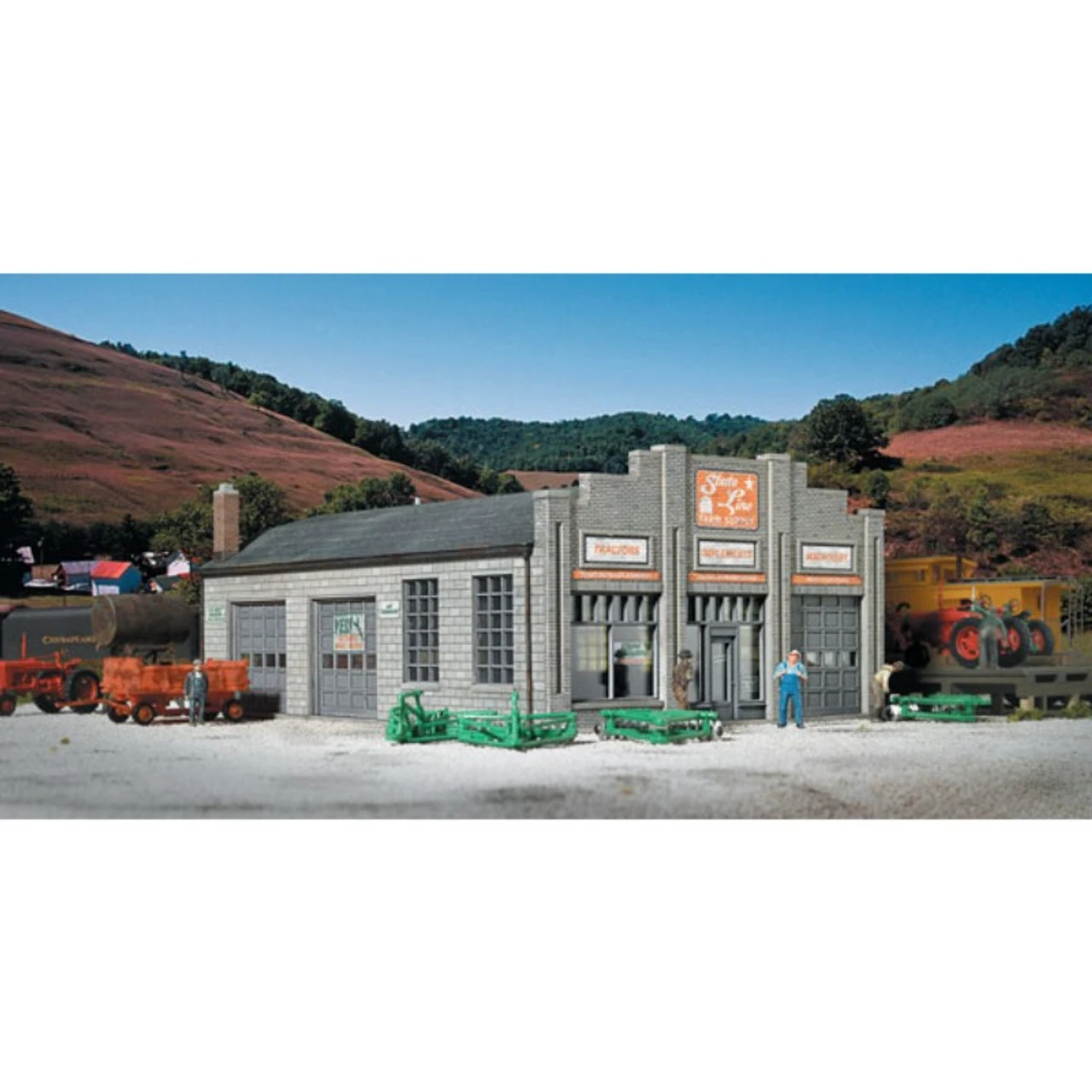 Walthers Cornerstone 933-2912 - State Line Farm Supply - HO Scale 1 Walthers Cornerstone 933-2912 - State Line Farm Supply - HO Scale