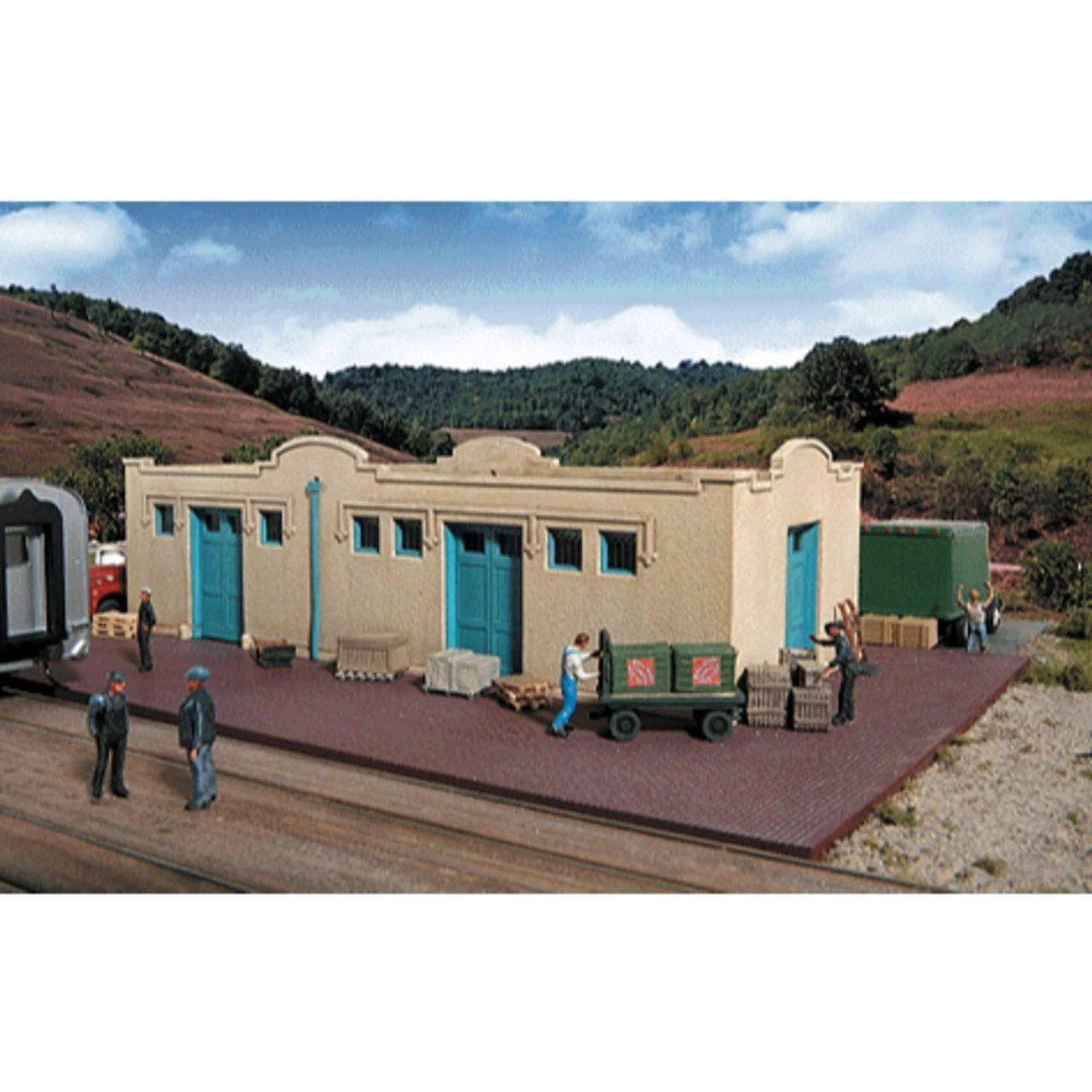 Walthers Cornerstone 933-2921 - Mission Style Frt House - HO Scale 1 Walthers Cornerstone 933-2921 - Mission Style Frt House - HO Scale