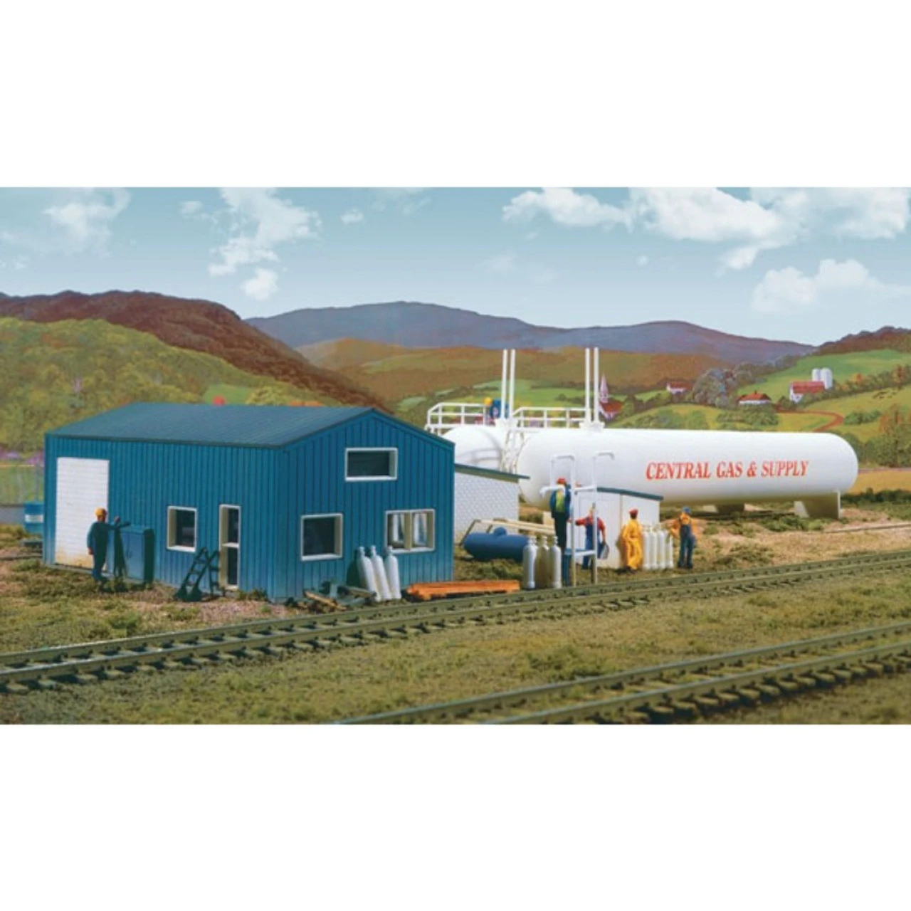 Walthers Cornerstone 933-3011 - Central Gas & Supply Kit - HO Scale 1 Walthers Cornerstone 933-3011 - Central Gas & Supply Kit - HO Scale