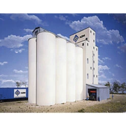 Walthers Cornerstone 933-3023 - Elevator Add-on Silos - HO Scale