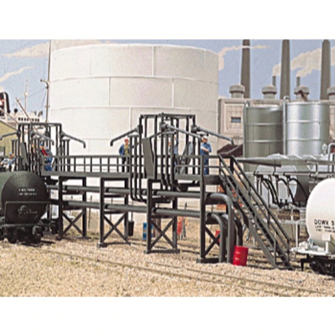 Walthers Cornerstone 933-3104 - Oil Loading Platform Kit - HO Scale 1 Walthers Cornerstone 933-3104 - Oil Loading Platform Kit - HO Scale