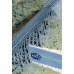 Walthers Cornerstone 933-3147 - Trestle W/Dck Grd Brdg 2/ - HO Scale