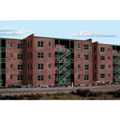 Walthers Cornerstone 933-3177 - Parkview Ter Bckgrnd Bldg - HO Scale