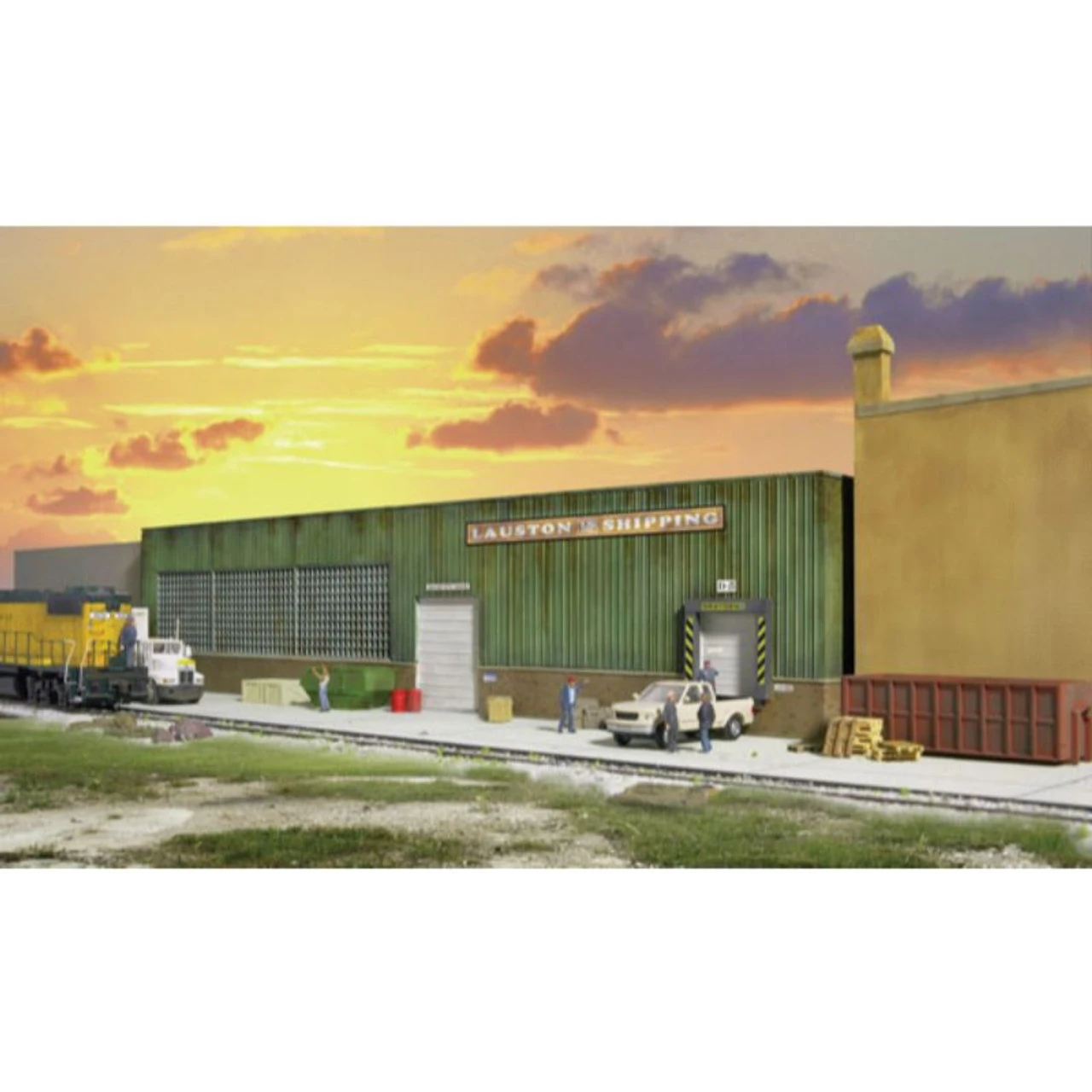 Walthers Cornerstone 933-3191 - Lauston Shipping Bckgrnd - HO Scale 1 Walthers Cornerstone 933-3191 - Lauston Shipping Bckgrnd - HO Scale