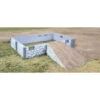 Walthers Cornerstone 933-3331 - Rural Fldstn Barn Bs/Rmp - HO Scale