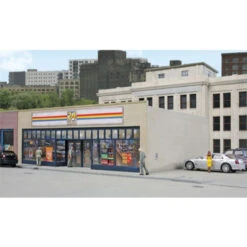 Walthers Cornerstone 933-3477 - 24-Seven Quick Mart Kit - HO Scale