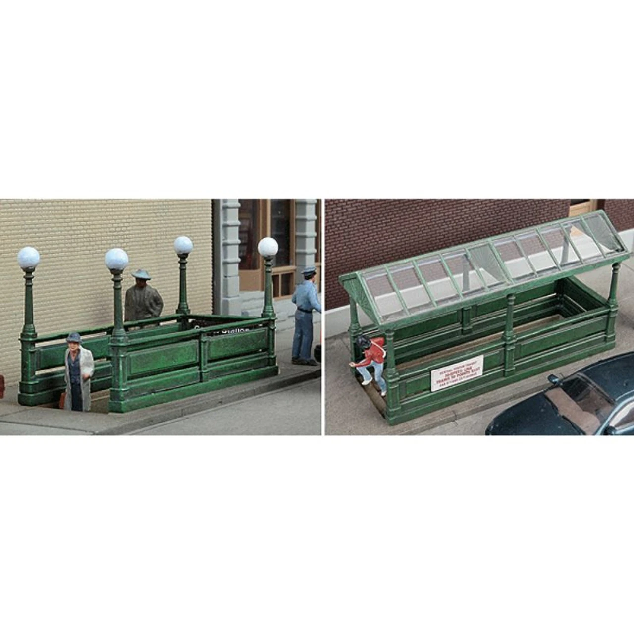 Walthers Cornerstone 933-3762 - CS-Subway Entrance 2/ - HO Scale 1 Walthers Cornerstone 933-3762 - CS-Subway Entrance 2/ - HO Scale