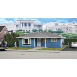 Walthers Cornerstone 933-3775 - Ranch Tract House Framed - HO Scale