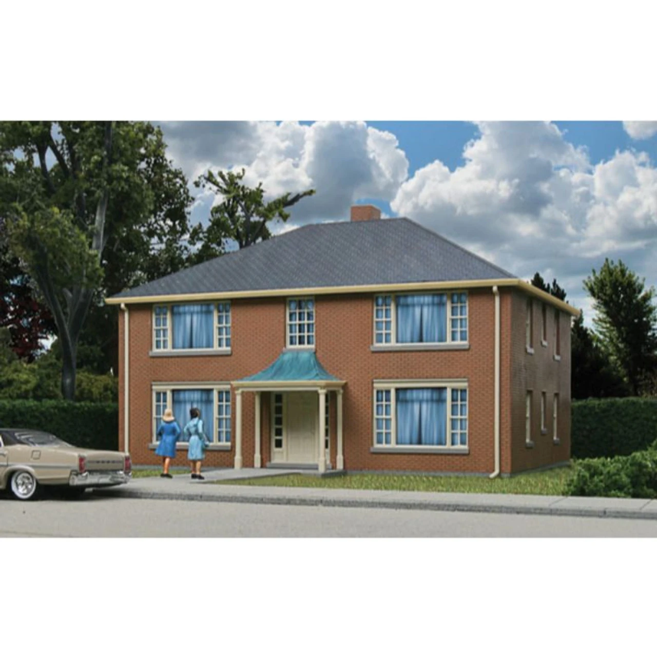 Walthers Cornerstone 933-3781 - 4-Unit Apartment Bldg - HO Scale 1 Walthers Cornerstone 933-3781 - 4-Unit Apartment Bldg - HO Scale