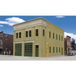 Walthers Cornerstone 933-4022 - 2-Bay Fire Station Kit - HO Scale
