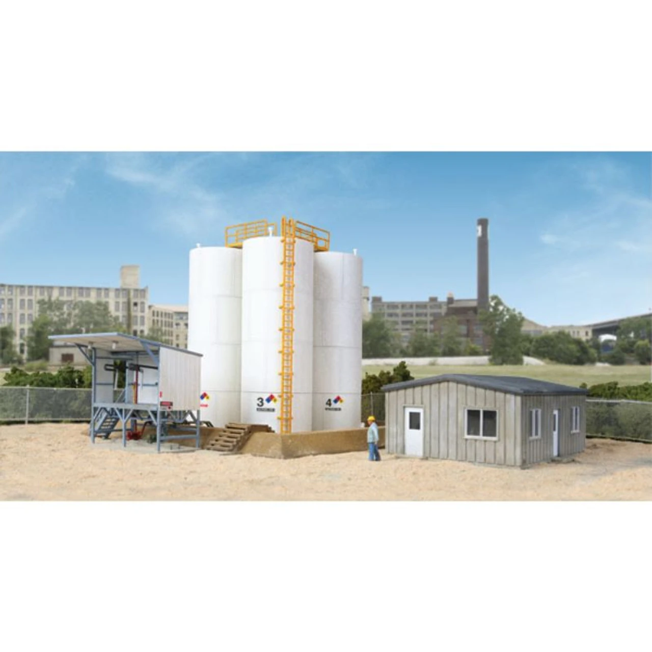 Walthers Cornerstone 933-4038 - Truck Oil Loading Station - HO Scale 1 Walthers Cornerstone 933-4038 - Truck Oil Loading Station - HO Scale