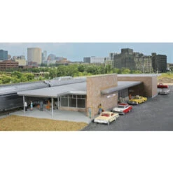 Walthers Cornerstone 933-4064 - Modern Brick ATSF Station - HO Scale