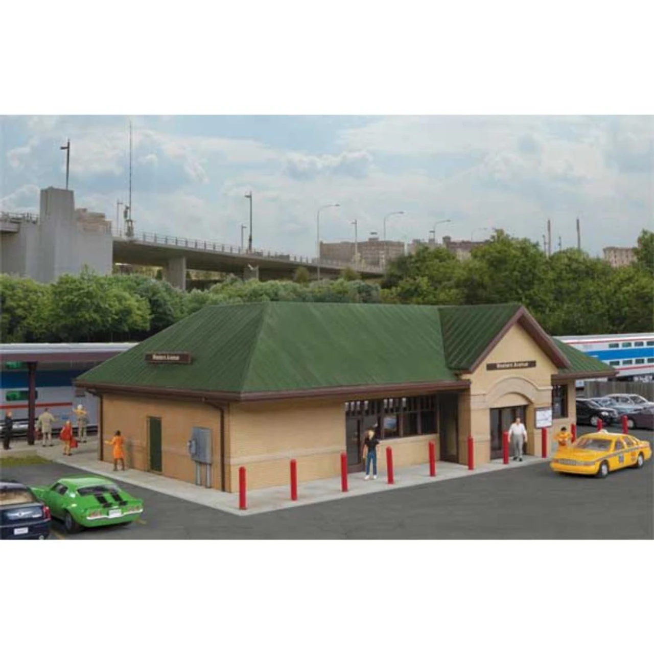 Walthers Cornerstone 933-4095 - Modern Suburban Station - HO Scale 1 Walthers Cornerstone 933-4095 - Modern Suburban Station - HO Scale