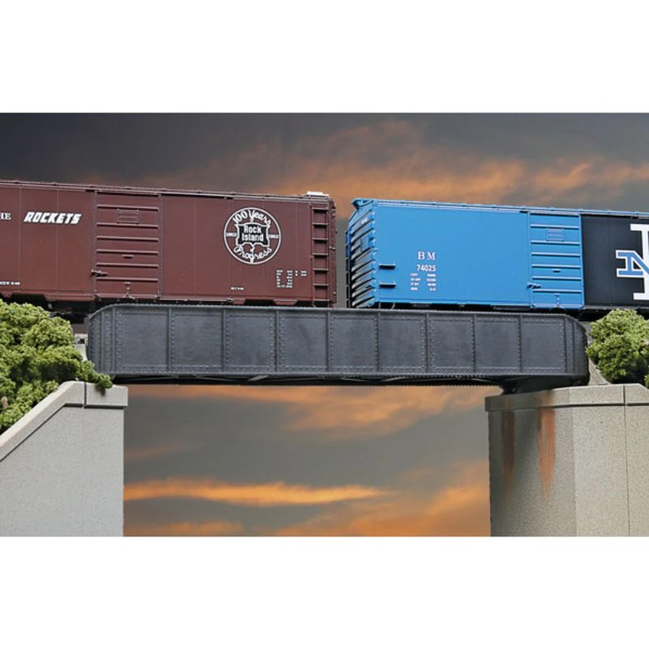 Walthers Cornerstone 933-4501 - Sngl-Trk Thru Grd Brg 50' - HO Scale 1 Walthers Cornerstone 933-4501 - Sngl-Trk Thru Grd Brg 50' - HO Scale