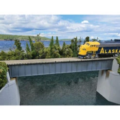 Walthers Cornerstone 933-4508 - Sngl-Trk Std Dck Brdg 90' - HO Scale