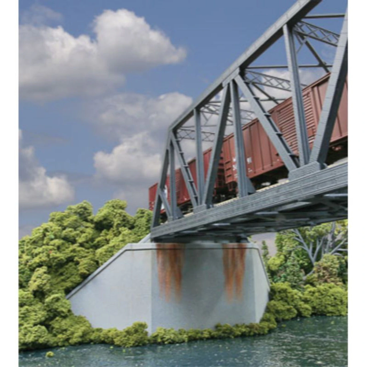 Walthers Cornerstone 933-4553 - Dbl-Trk Cncrt Abtmnt 2/ - HO Scale 1 Walthers Cornerstone 933-4553 - Dbl-Trk Cncrt Abtmnt 2/ - HO Scale