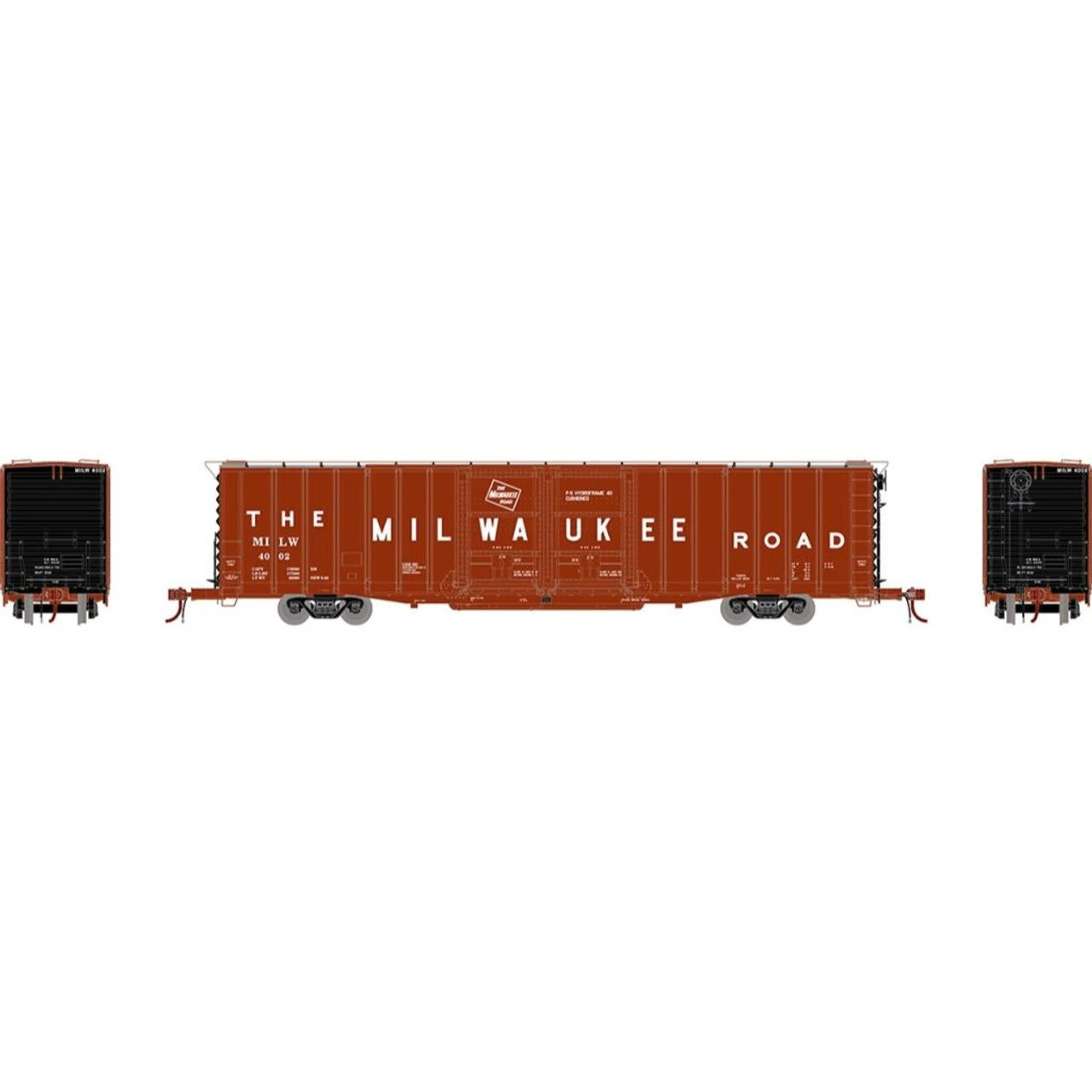 Athearn Genesis 75903 - 60' PS Autopart Boxcar Milwaukee Road (MILW) 4002 - HO Scale 1 Athearn Genesis 75903 - 60' PS Autopart Boxcar Milwaukee Road (MILW) 4002 - HO Scale