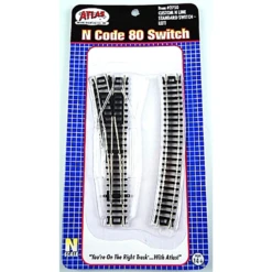 Atlas 2750 - Code 80 Standard Custom Switch Left - N Scale