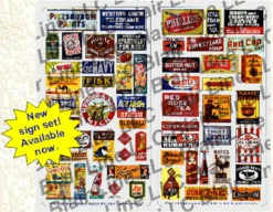 Blair Line 060 - Porcelain Advertising Signs - N Scale