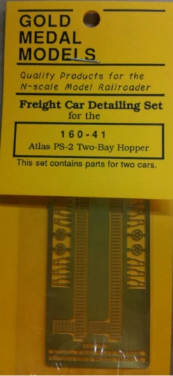 Gold Medal Models 160-41 - Atlas PS-2 Two-Bay Hopper Detail Set - N Scale