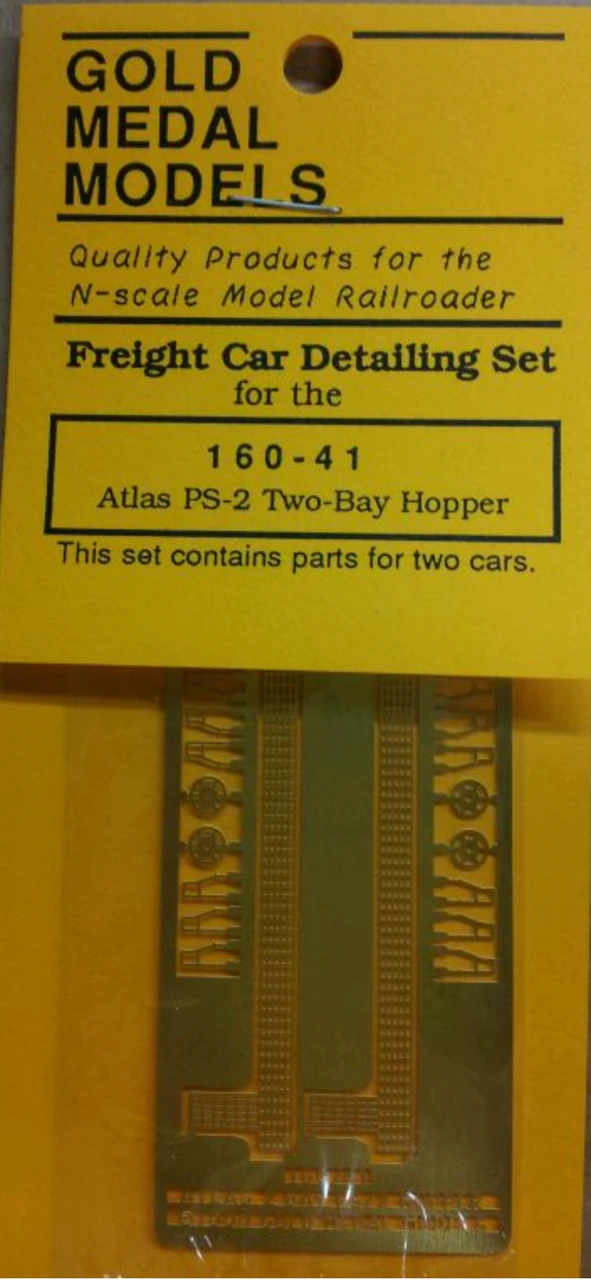 Gold Medal Models 160-41 - Atlas PS-2 Two-Bay Hopper Detail Set - N Scale 1 Gold Medal Models 160-41 - Atlas PS-2 Two-Bay Hopper Detail Set - N Scale