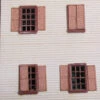 RslaserKits 3970 - Window Shutters For The N Scale Tichy 2508 6/6 Windowsew Product - N Scale Kit