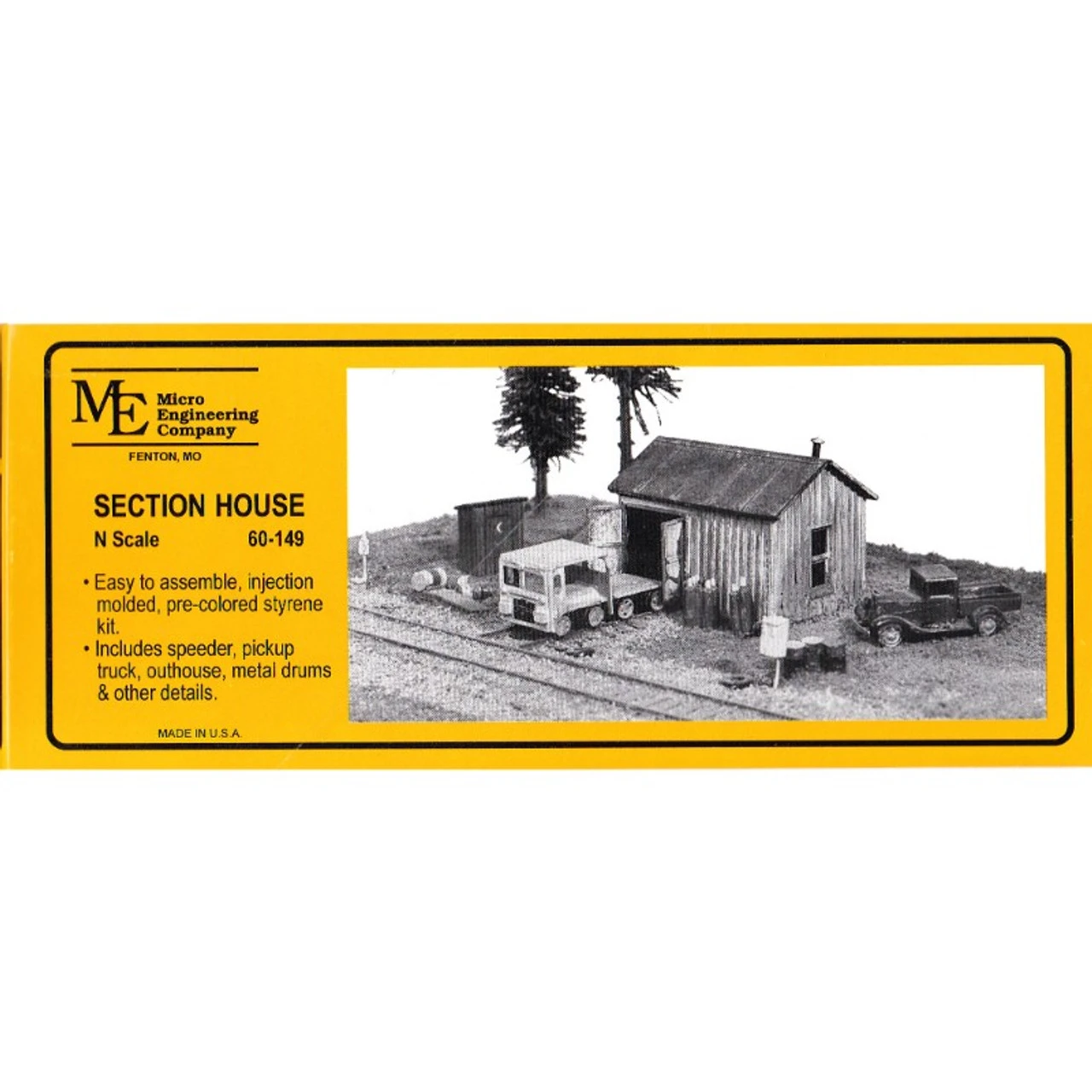 Micro Engineering 60-149 - Section House Kit - N Scale 1 Micro Engineering 60-149 - Section House Kit - N Scale