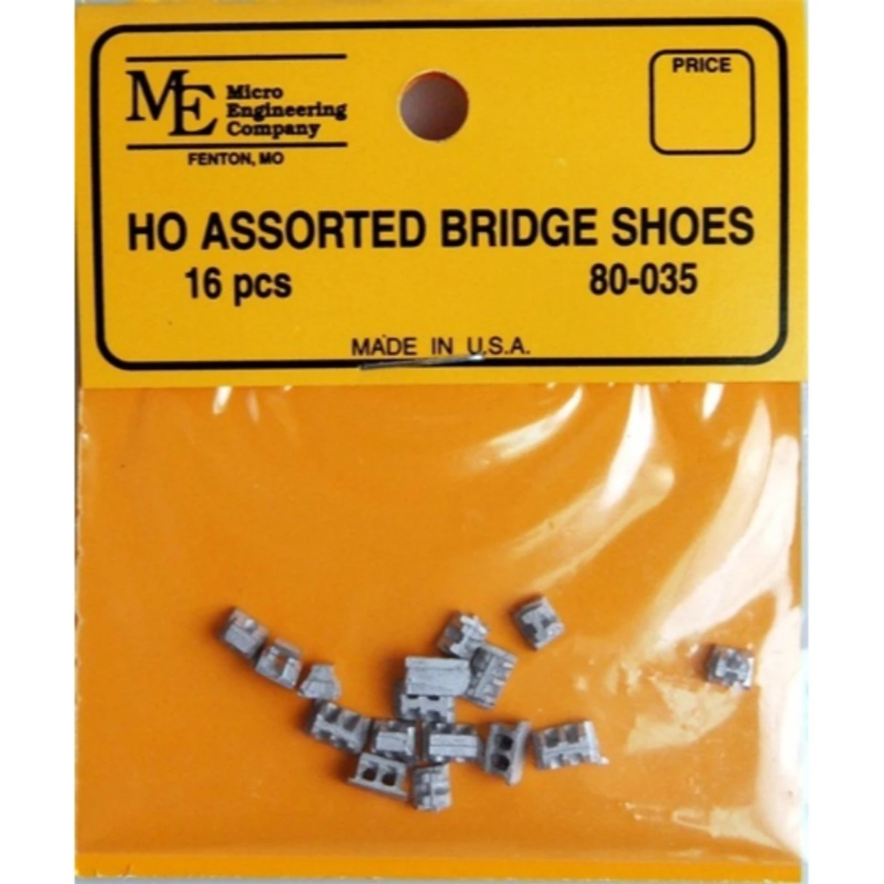 Micro Engineering 80-035 - Assorted Bridge Shoes (wm) (16) - HO Scale 1 Micro Engineering 80-035 - Assorted Bridge Shoes (wm) (16) - HO Scale