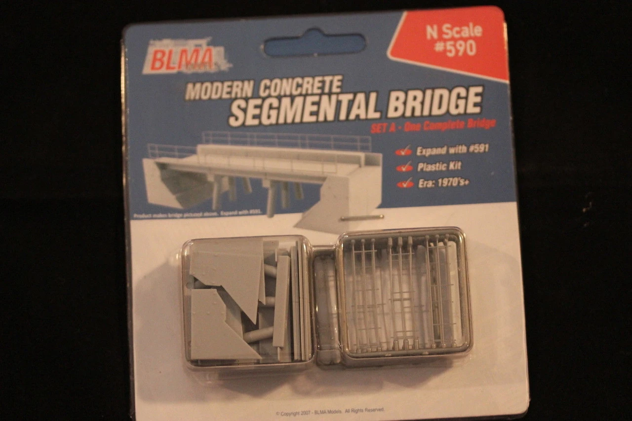 BLMA #590 - Modern Concrete Segmental Bridge Kit (Set A) - N Scale 1 BLMA #590 - Modern Concrete Segmental Bridge Kit (Set A) - N Scale